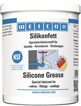 WEICON Silikonfett NSF-H1 transparent 450g Dose – Lebensmittelechtes Schmierfett