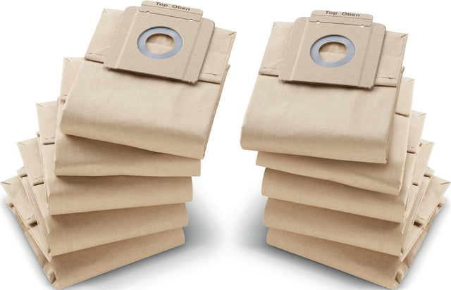 KÄRCHER Papierfilterbeutel für Trockensauger T9/T10 – 10 Stück pro Packung
