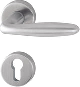 HOPPE Rosettengarnitur Verona E1800Z Edelstahl F69 DIN L/R – Objekt-Türgriff