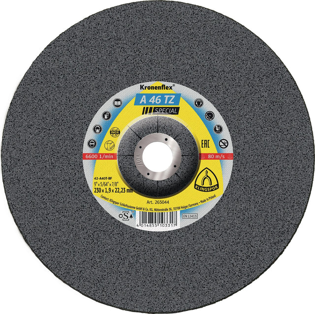 KLINGSPOR Trennscheibe A 46 TZ Special 115x1,6 mm INOX – 25 Stk. für Stahl & Edelstahl