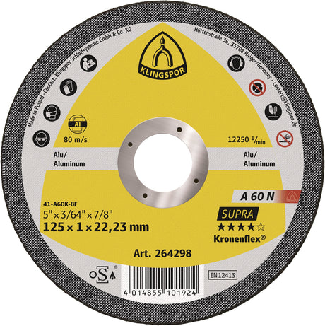 KLINGSPOR Trennscheibe A 60 N Supra D115 x 1 mm für Aluminium