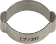 RIEGLER Schlauchklemme 2-Ohr VA 1.4301 (W4) Spannbereich 11-13 mm, 50 St./Beutel
