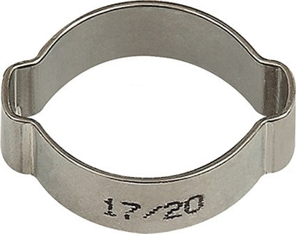 RIEGLER Schlauchklemme 2-Ohr VA 1.4301 (W4) Spannbereich 11-13 mm, 50 St./Beutel