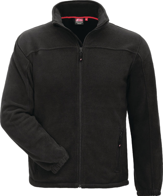NITRAS Fleecejacke MOTION TEX PLUS XXL Schwarz – Anti-Pilling, 300 g/m², Regular Fit