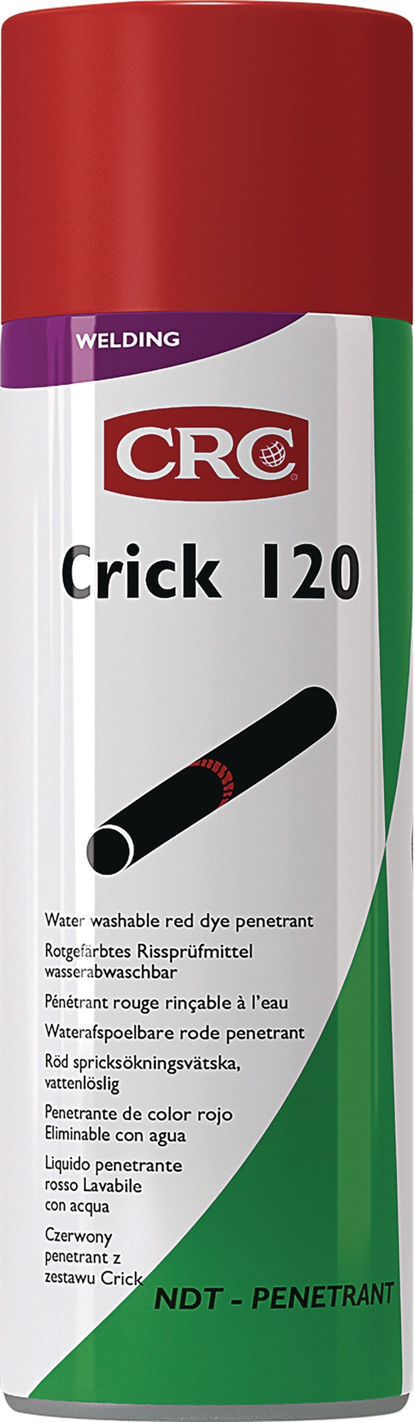 CRC CRICK 120 Eindringmittel rot 500 ml – Rissprüfsystem nach DIN EN ISO 3452