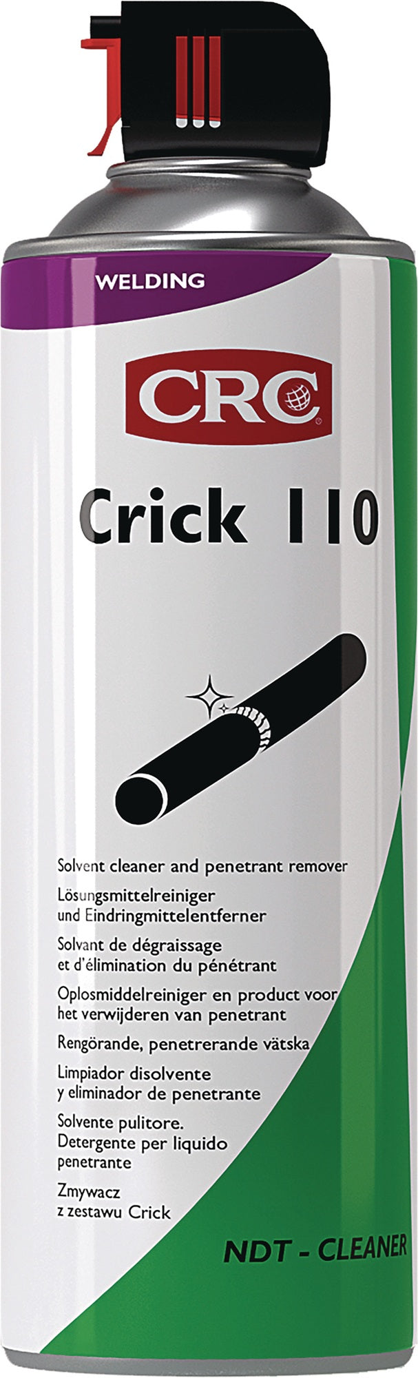 CRC Schnellreiniger CRICK 110 farblos 500 ml Spraydose – Rissprüfsystem Reiniger