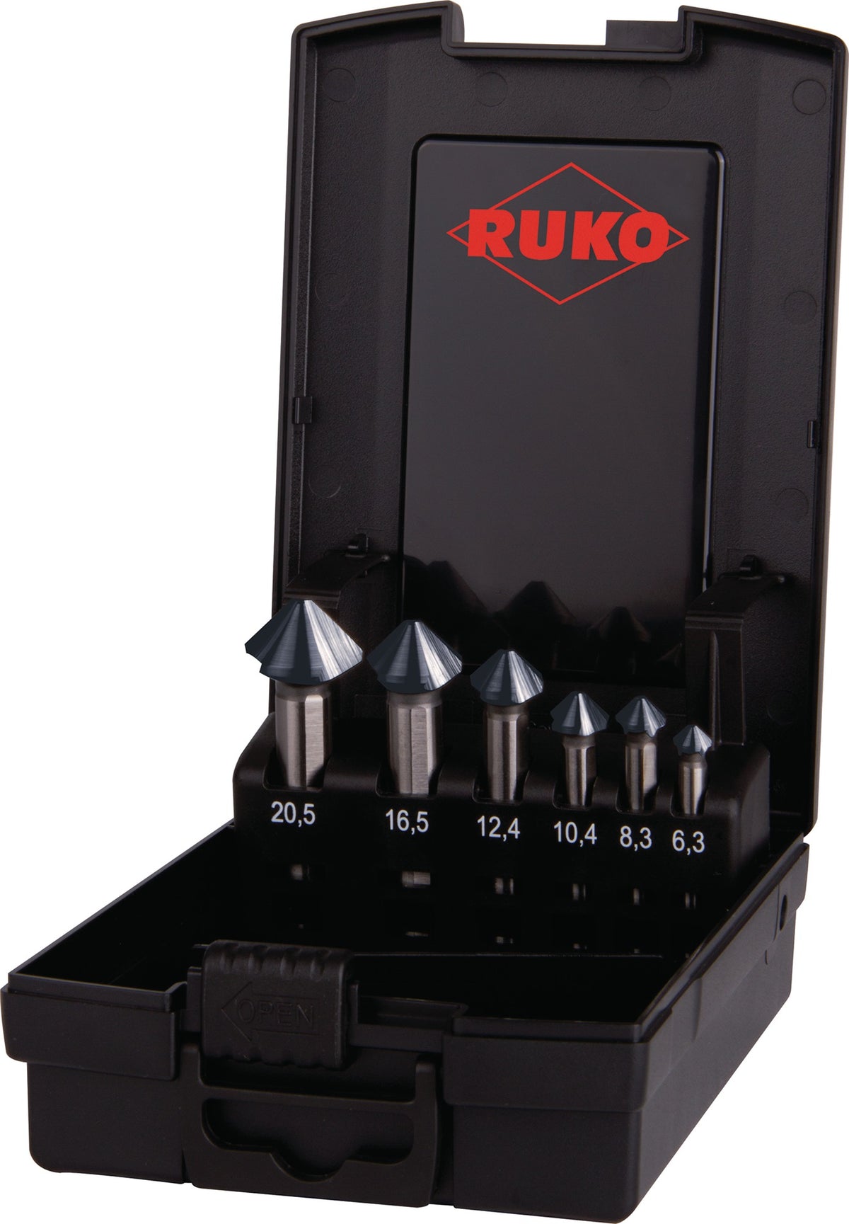 RUKO Kegelsenkersatz DIN 335 90° ULTIMATECUT 6,3-20,5 mm HSSE-Co5 RUnaTEC 6-teilig