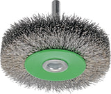 OSBORN Rundbürste Ø75 mm, gewellter VA-Draht, 0,3 mm, Schaft-Ø 6 mm – für Bohrmaschine & Geradschleifer