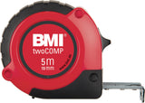 BMI Taschenrollbandmaß twoComp 3 m, 16 mm Bandbreite, ABS-Gehäuse, Automatic, EG II