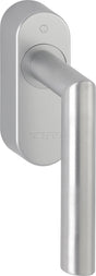HOPPE eFenstergriff Amsterdam E0400/FR-408 SecuSignal® Edelstahl matt – Funk-Fenstergriff mit Secustik® und VarioFit®