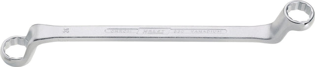 HAZET Doppelringschlüssel 630 12x13mm 220mm – tief gekröpft, CV-Stahl, verchromt