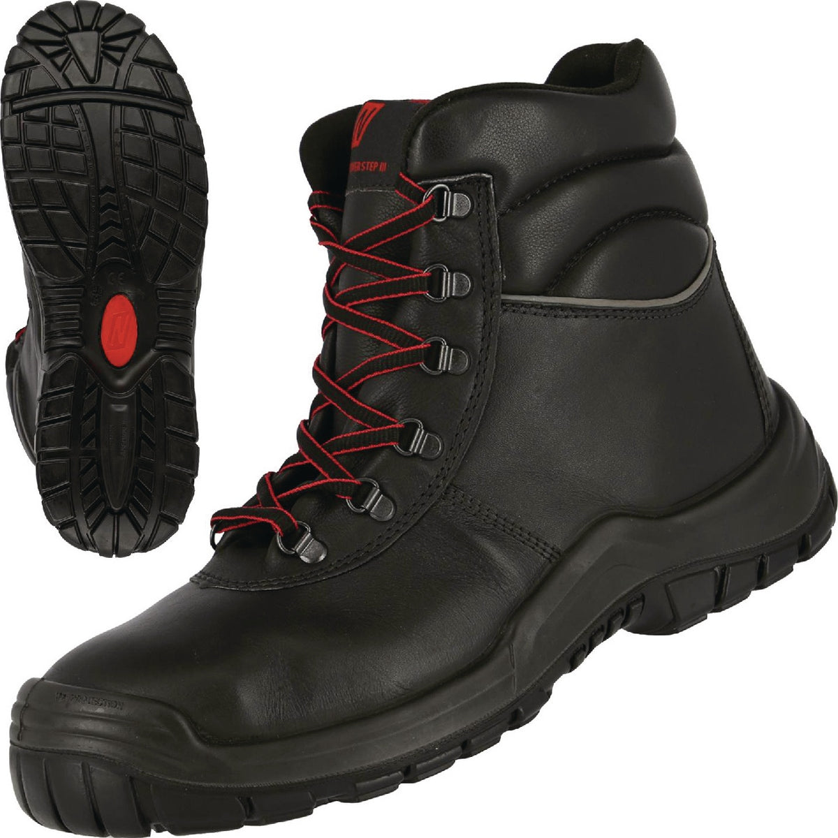 NITRAS POWER STEP MID+ Sicherheitsstiefel S3 HRO SRC – Vollleder, Stahlkappe, Größe 40
