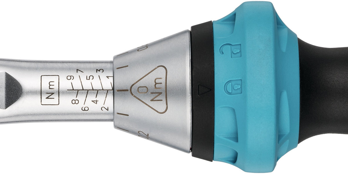 HAZET Drehmomentschlüssel 5107-3 CT 1/4 Zoll 1-9 Nm mit Umschaltknarre und Kalibrierschein