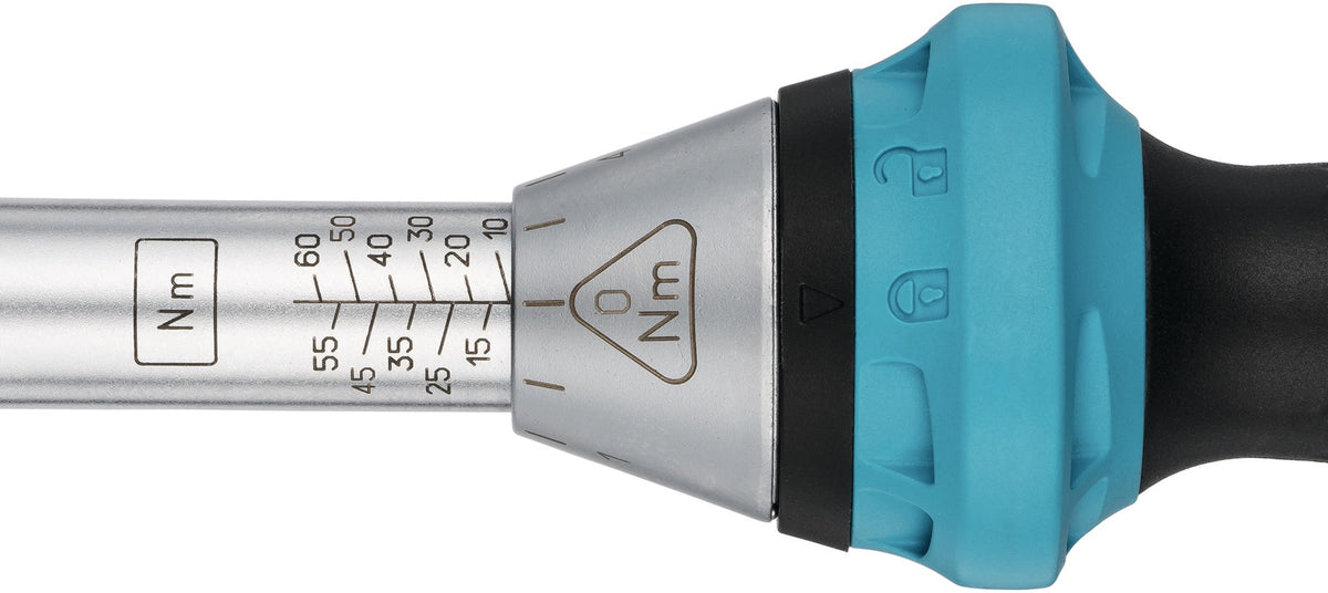 HAZET Drehmomentschlüssel 5107-3 CT 1/4 Zoll 1-9 Nm mit Umschaltknarre und Kalibrierschein