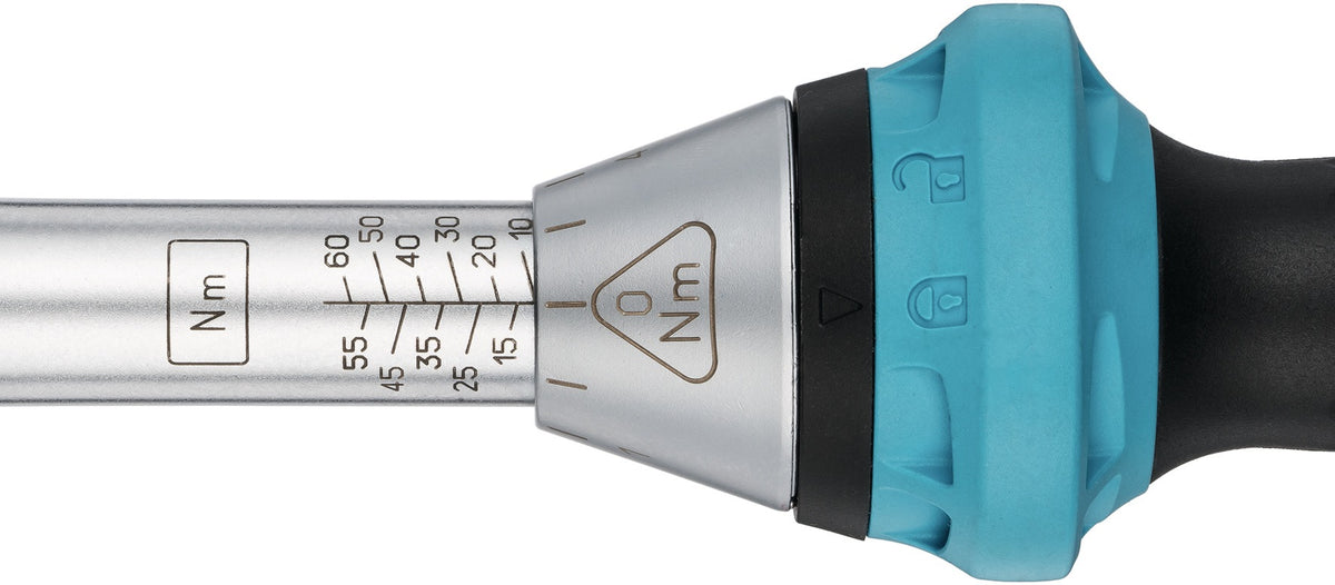 HAZET Drehmomentschlüssel 5107-3 CT 1/4 Zoll 1-9 Nm mit Umschaltknarre und Kalibrierschein