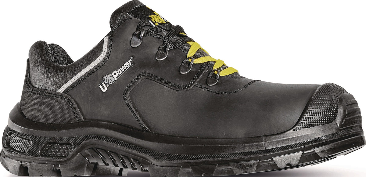 U.POWER Sicherheitsschuh Drax S3S CI FO SR ESD – Pull-Up Leder, Gr. 40, schwarz