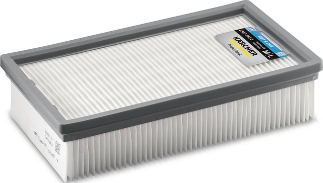 KÄRCHER Flachfaltenfilter für NT 20/1 Ap & NT 30/1 Tact Sauger – Staubklasse M & L, PES-Fasermaterial