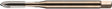 DORMER Maschinengewindebohrer DIN 376B EP006H M10x1,5 mm HSS-E-PM Blank 2,5xD 6H