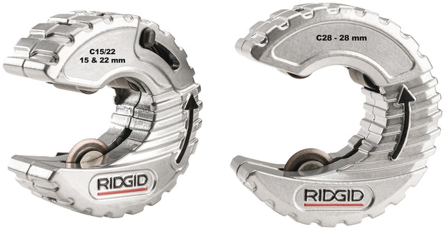 RIDGID Rohrabschneider C-Style für Kupferrohre 15 und 22 mm – Schnelle Schnappverbindung