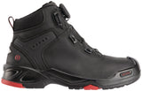 BAAK Sicherheitsstiefel Braxton S3 HI HRO SRC mit BOA® Fit System, Rindleder, schwarz/rot
