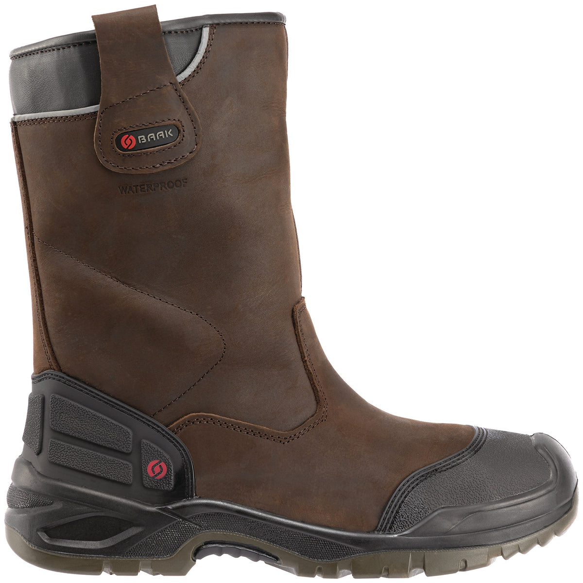 BAAK Sicherheitsschlupfstiefel Hercules S3 SRC WR ESD aus Glattleder, Gr. 40, Weite 11