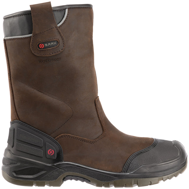 BAAK Sicherheitsschlupfstiefel Hercules S3 SRC WR ESD aus Glattleder, Gr. 40, Weite 11
