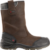 BAAK Sicherheitsschlupfstiefel Hercules S3 SRC WR ESD aus Glattleder, Gr. 40, Weite 11