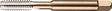 DORMER Handgewindebohrer ISO 529 M10x1,5 mm 6H HSS – Linksschneidend, Gerade genutet