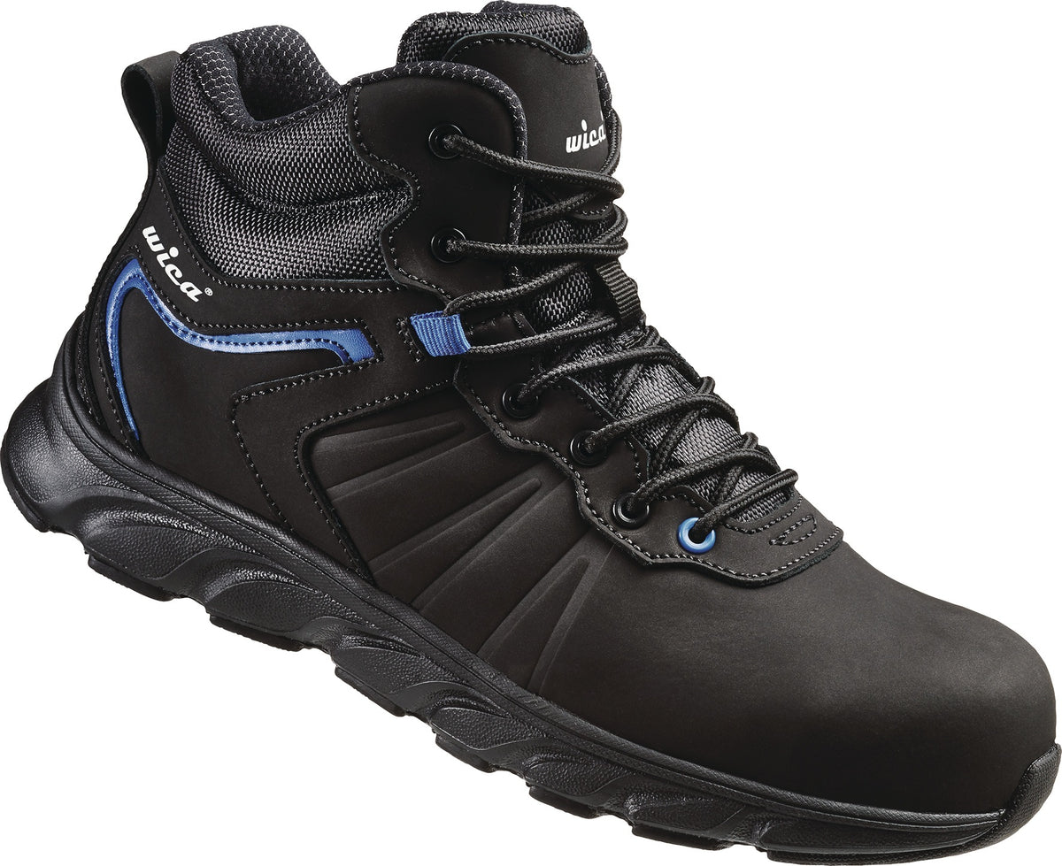 Sicherheitsstiefel Mathi S3 SRC von WICA – Metallfreier Nubukleder-Stiefel, Gr. 40