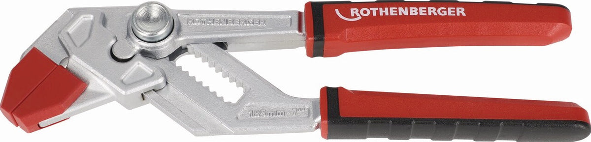 ROTHENBERGER ROFAST Zangenschlüssel 185 mm, Spannweite 0-40 mm, 1K-Griff, inkl. Schonbacken