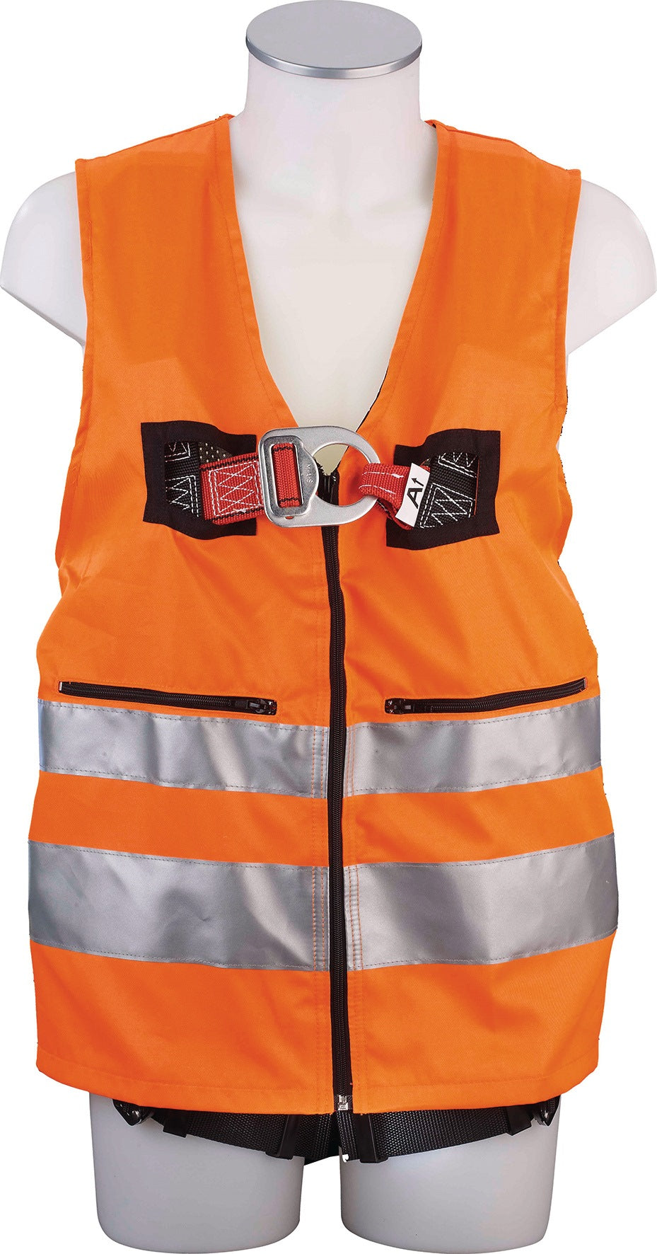 MAS Warnweste MAS40 Quick Auffanggurt EN361 EN20471 2-Punkt orange Gr. 44-54