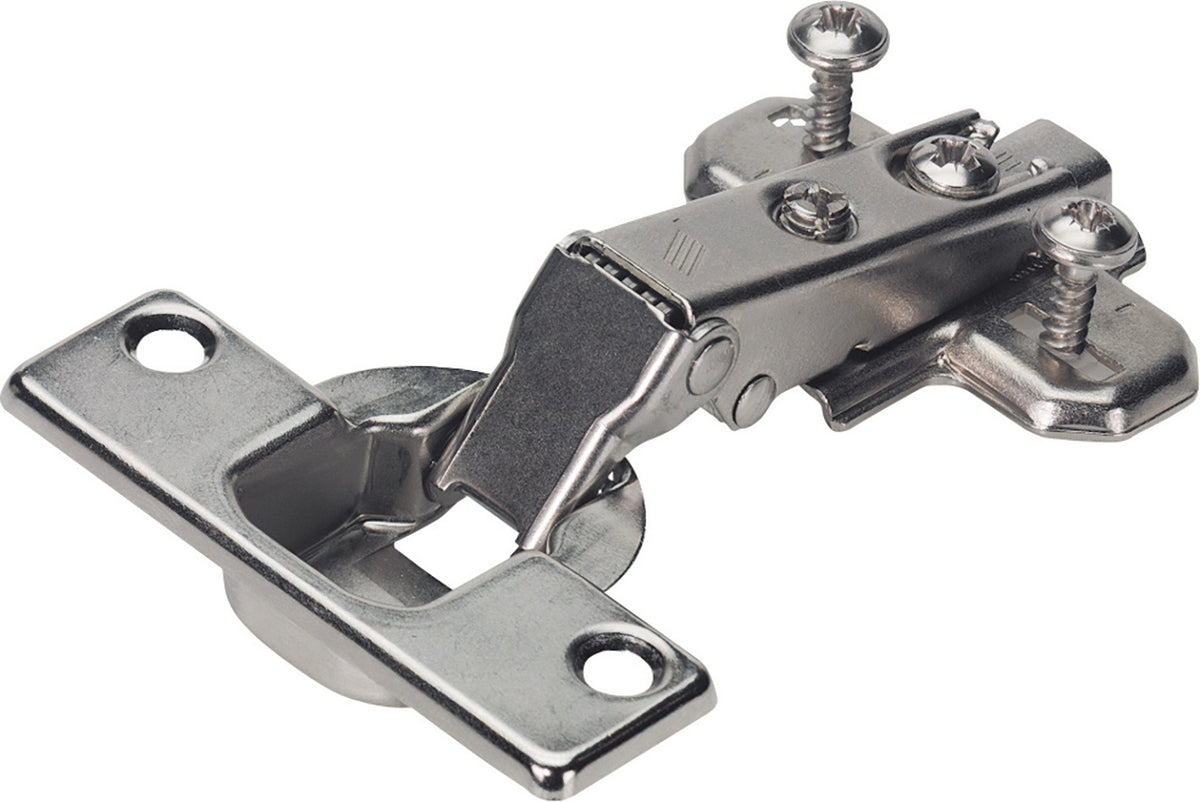 HETTICH Topfscharnier SlideOn Kröpfung 0 mm – vernickelt, 95° Öffnungswinkel, für Türstärken 14–25 mm
