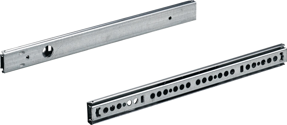 HETTICH Kugelauszug Stahl verzinkt 12 kg für Schubkästen mit 27 mm Nut, 225-350 mm