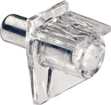 HETTICH Bodenträger Safety Stahl/Kunststoff transparent 4 mm 20 Stück Blisterbox