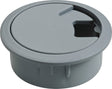 Kabeldurchlass Ku.B.26mm grau HETTICH – Ø 60 mm Kunststoff Möbelbeschlag
