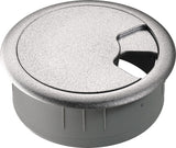 Kabeldurchlass Ku.B.26mm grau HETTICH – Ø 60 mm Kunststoff Möbelbeschlag