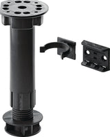 HETTICH Sockelverstellfuß Kunststoff schwarz, Verstellbereich 100-150 mm, 200 kg belastbar