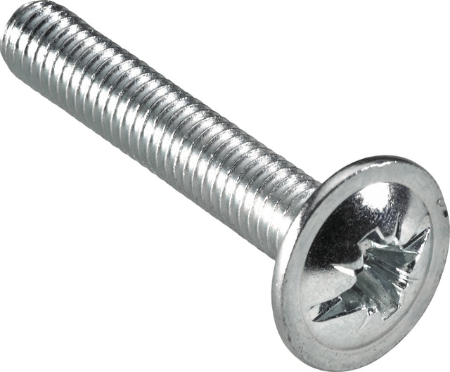 HETTICH Möbelgriffschraube 25 mm Kreuzschlitz M4, 10 Stück Blisterbox