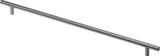 HETTICH Möbelgriff Edelstahl matt 128 mm – Ø 13 mm, 190 mm Gesamtlänge