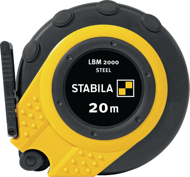 STABILA Kapselbandmaß LBM 2000 STEEL 20 m – Stahlband mit Universalhaken