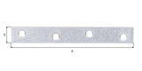 GAH Flachverbinder Stahl sendzimirverzinkt 120 x 16 mm, 4 Löcher, 1,75 mm – 100 Stück
