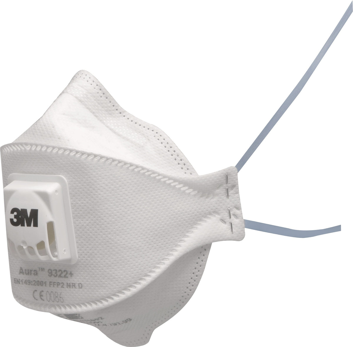 3M Aura™ 9322+ FFP2 NR D Atemschutzmaske mit Ausatemventil – 10 Stück