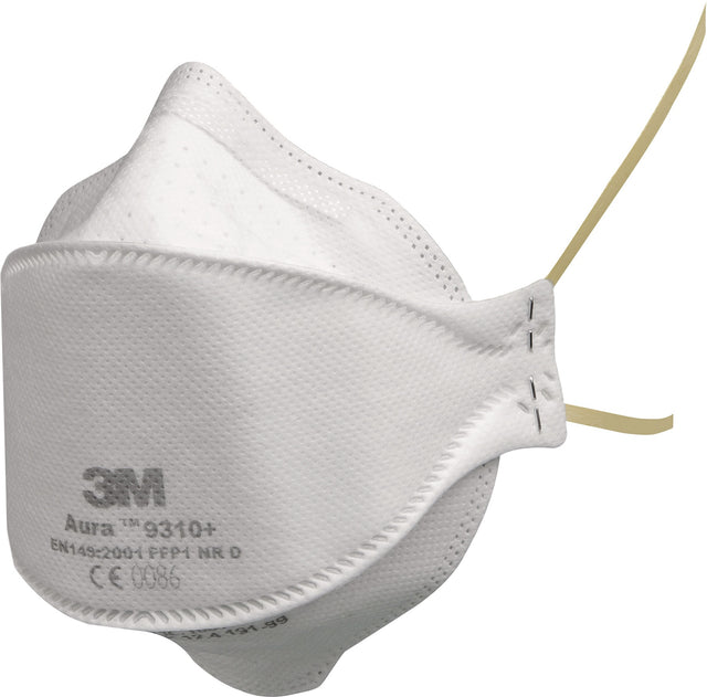 3M Aura™ 9310+ FFP1 NR D Atemschutzmaske ohne Ausatemventil – 20 Stück