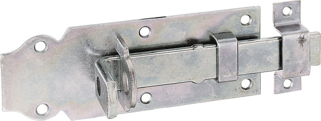 GAH Schlossriegel 140 mm Stahl galv. verzinkt dickschichtpassiviert mit flachem Griff und Schlaufe