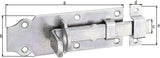 GAH Schlossriegel 120 mm Stahl galv. verzinkt dickschichtpassiviert, Ausschub 33 mm
