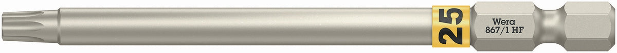 WERA Bit 867 TORX® HF 1/4 Zoll TX 10, 89 mm mit Farbleitsystem und Haltefunktion