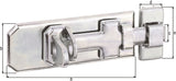 GAH Sicherheits-Schlossriegel 80 mm Stahl galvanisch verzinkt dickschichtpassiviert