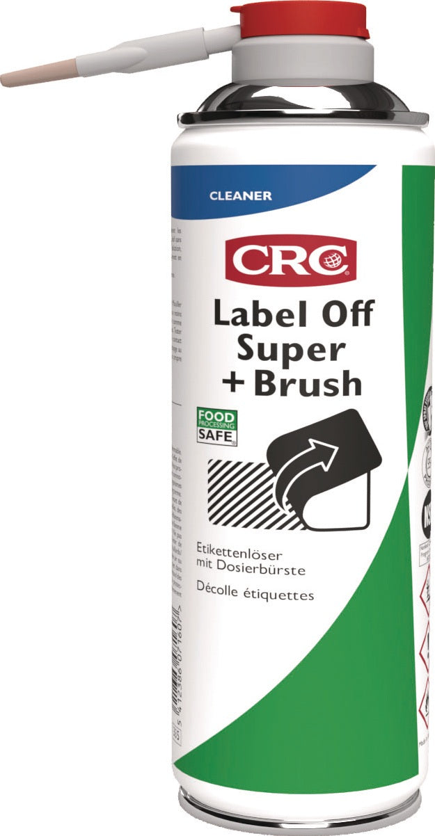 CRC Etikettenlöser LABEL OFF SUPER+BRUSH 250 ml Spraydose NSF K3 – 12 Stück