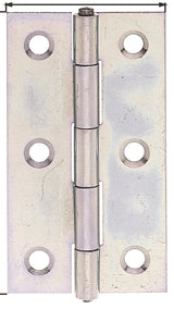 GAH Scharnier 82 x 45 mm sendzimirverzinkt, schmal, mit Edelstahl-Stift