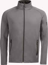 FHB Fleecejacke KUNO Gr. XXL grau – Powerstretch Midlayer aus recyceltem Polyester